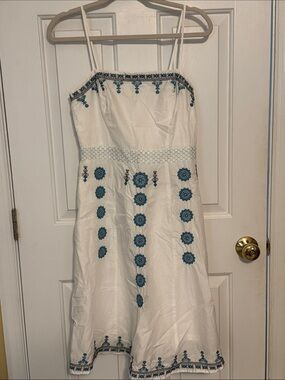 LOFT White Cotton Shell Dress size 4